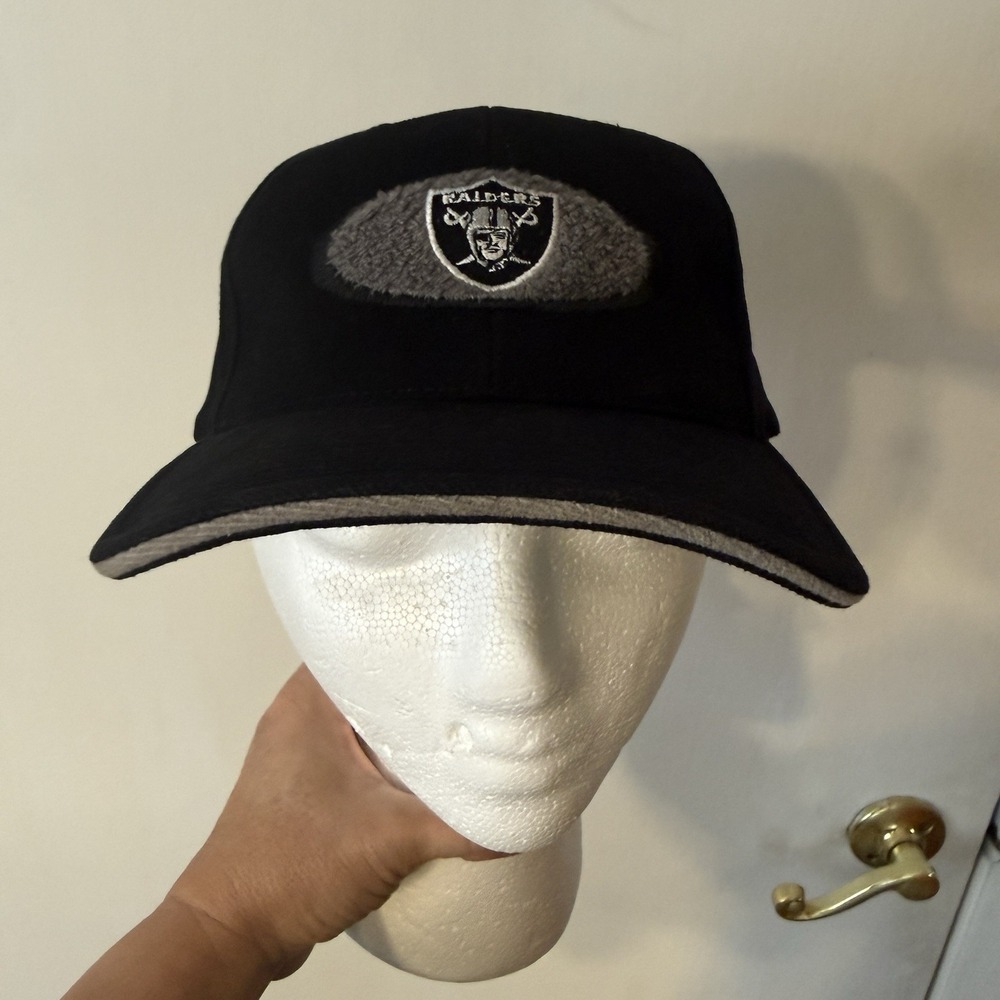 American Needle Oakland Raiders Adjustable Black Cap NFL Rare Oakland 90s